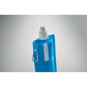 GATES Foldable water bottle Transparent blue