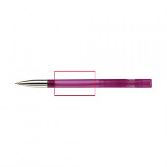 Nash ball pen metal tip transparent 