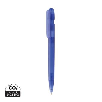 XD Collection Devin transparenter Stift aus GRS zertifiziertem rABS 